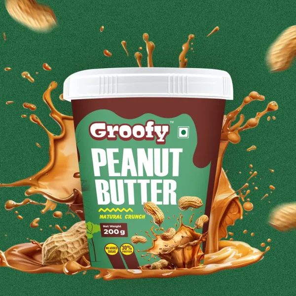Groofy Natural Peanut Butter Crunch – 200gm